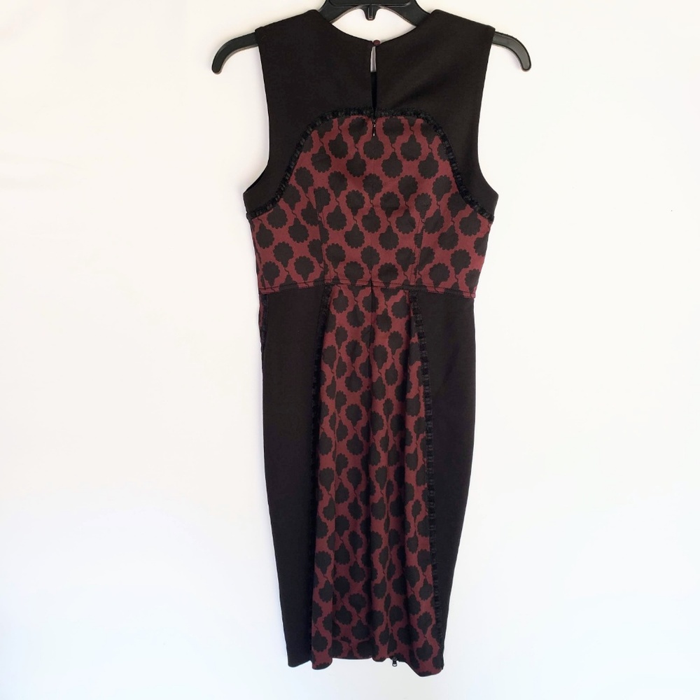 Rachel Roy Black & Maroon Detail Sleeveless Dress - Picture 5 of 8